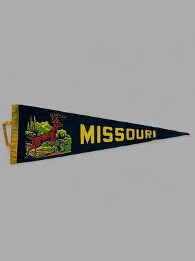 Vintage 60’s Retro Missouri Felt Pennant